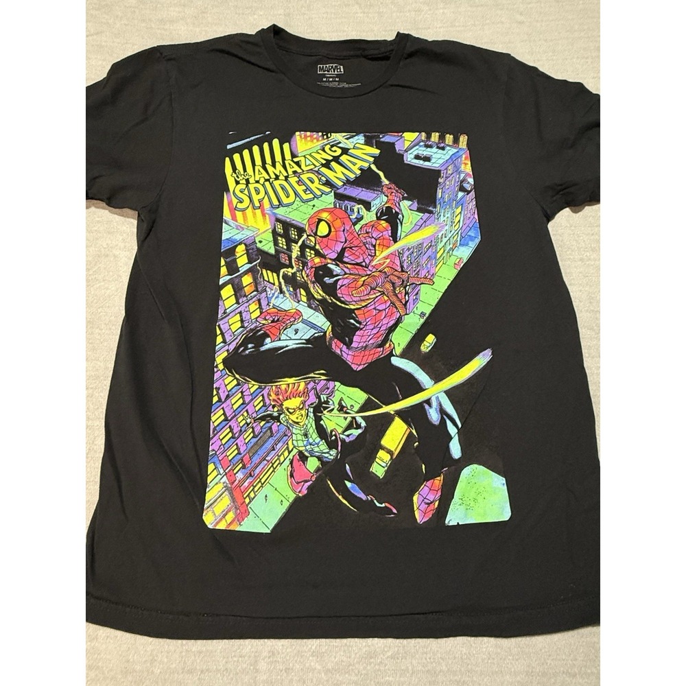 Marvel The Amazing Spider-Man T-Shirt - Black, Medium - Comic Book Graphic Tee